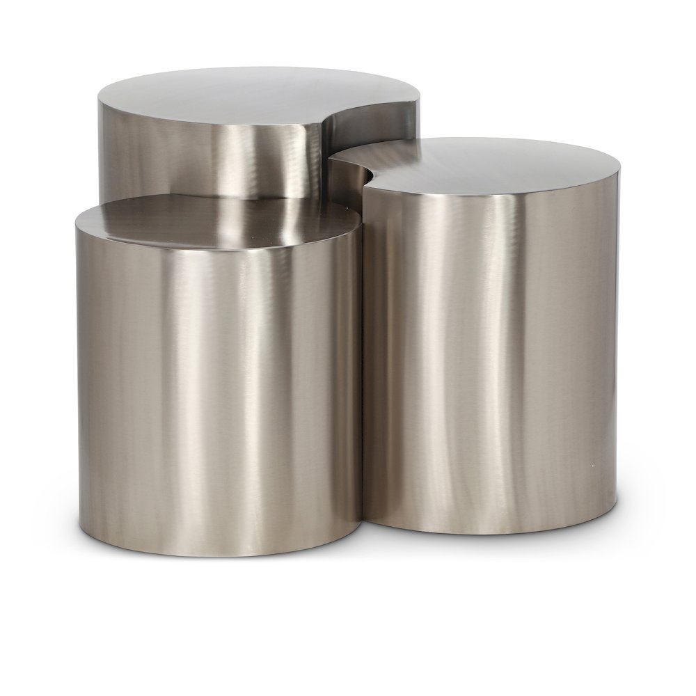 Dimple Silver End Table