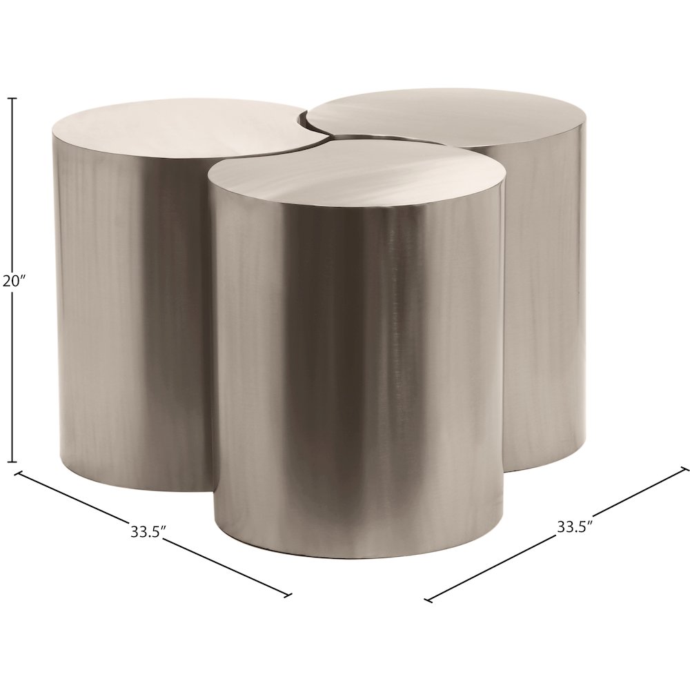Dimple Silver Coffee Table
