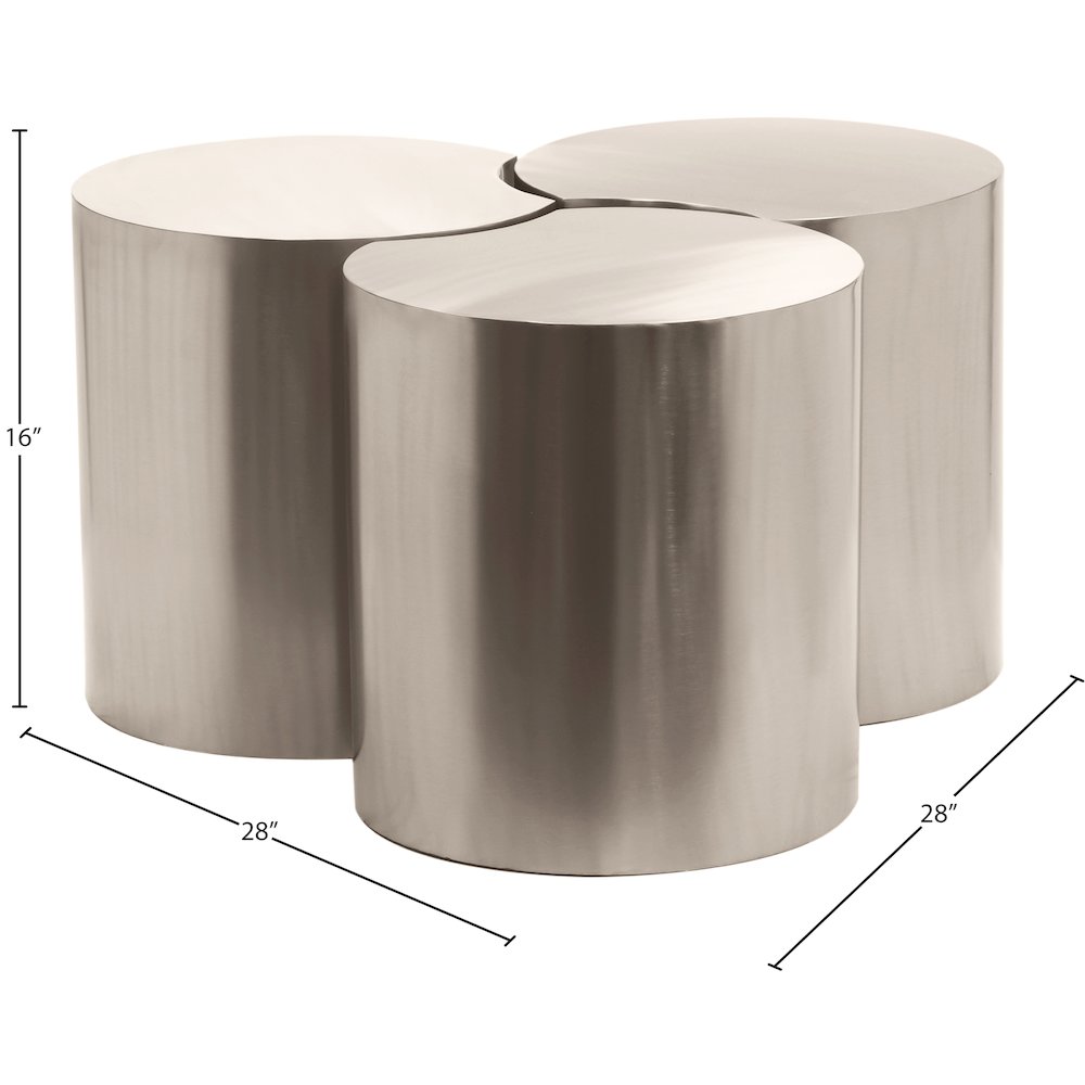 Dimple Silver Coffee Table