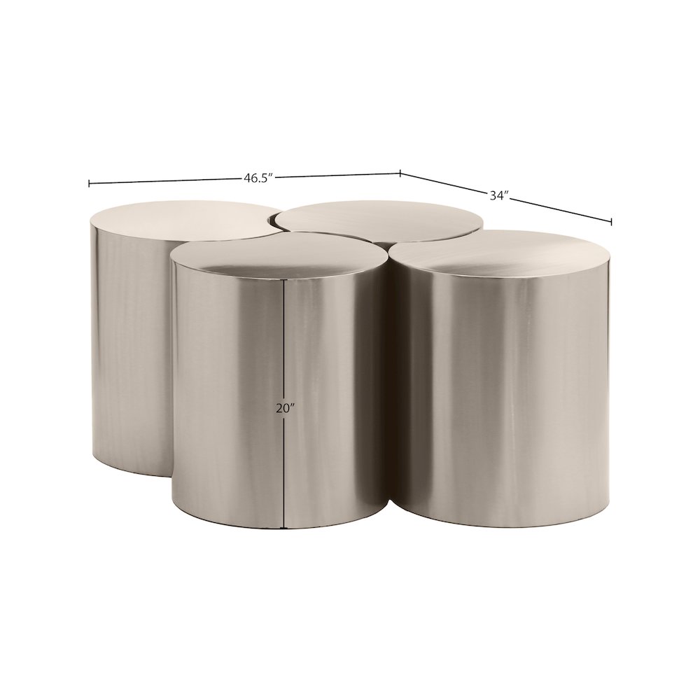 Dimple Silver Coffee Table