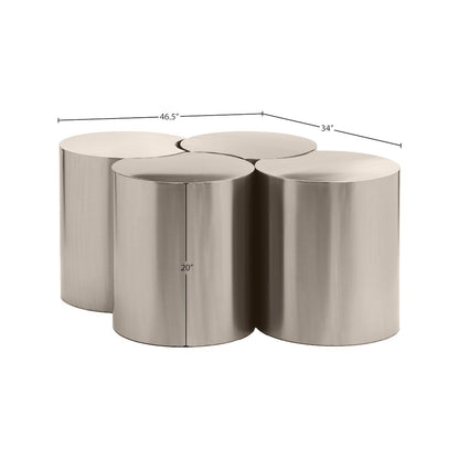 Dimple Silver Coffee Table