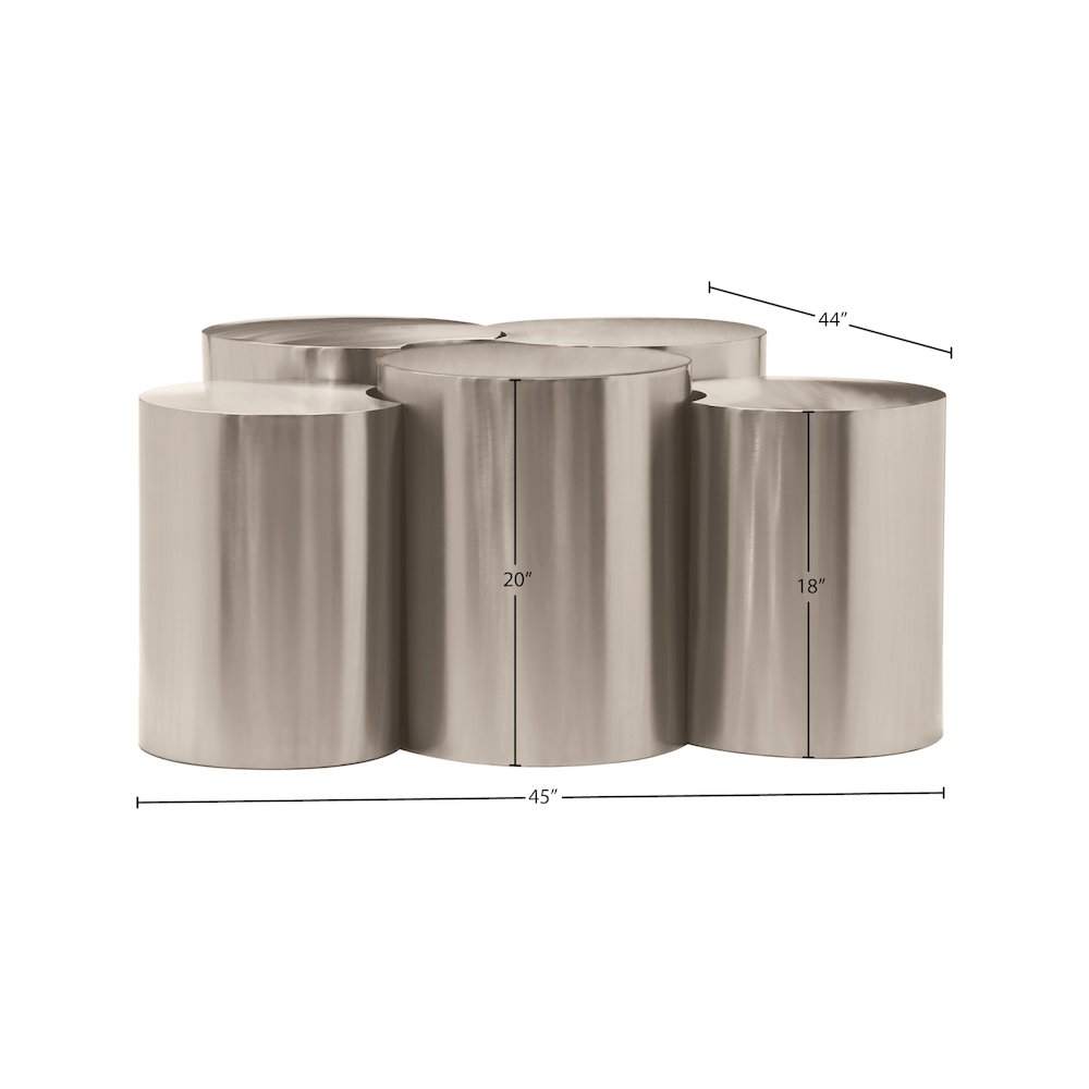Dimple Silver Coffee Table