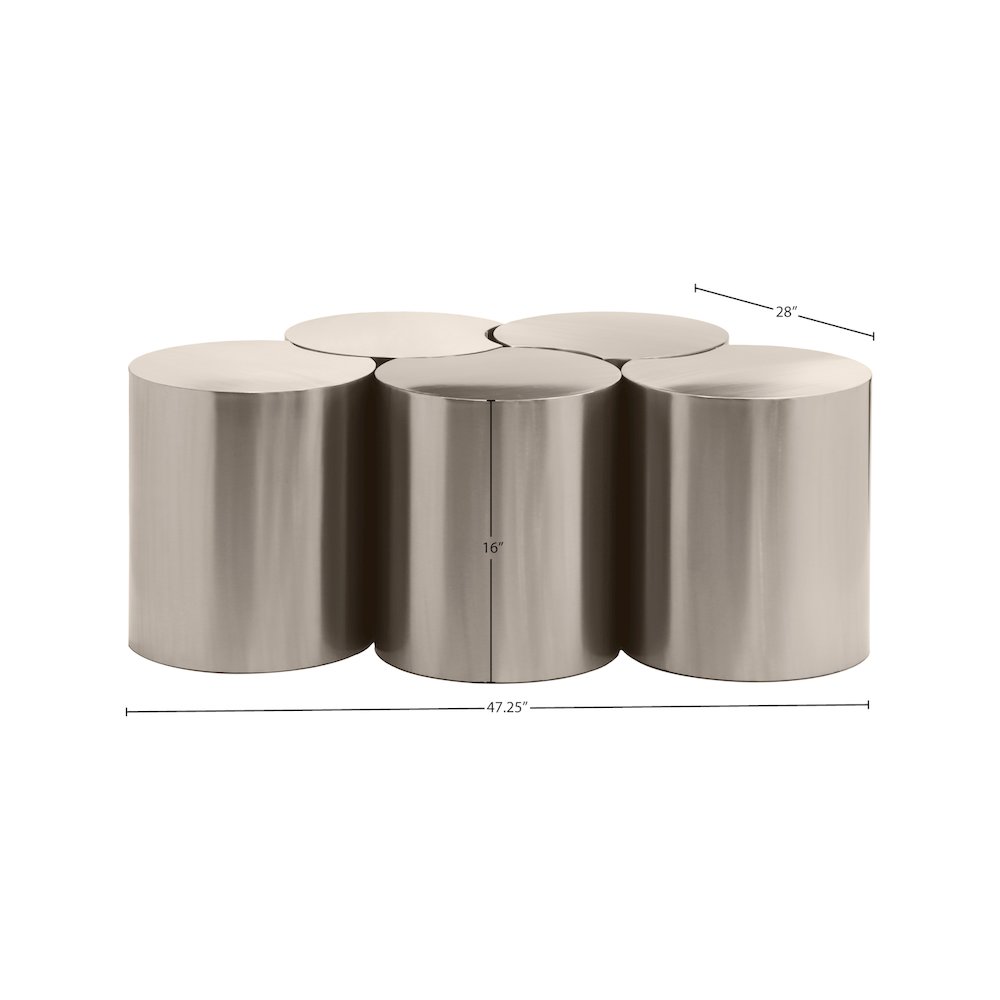 Dimple Silver Coffee Table