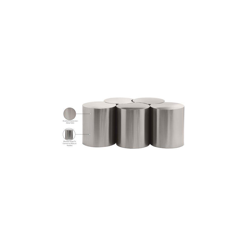 Dimple Silver Coffee Table