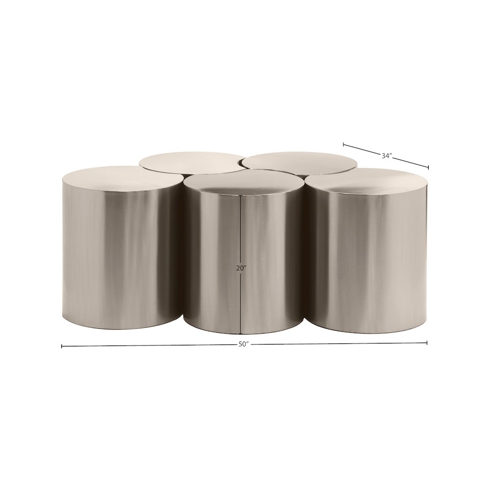 Dimple Silver Coffee Table