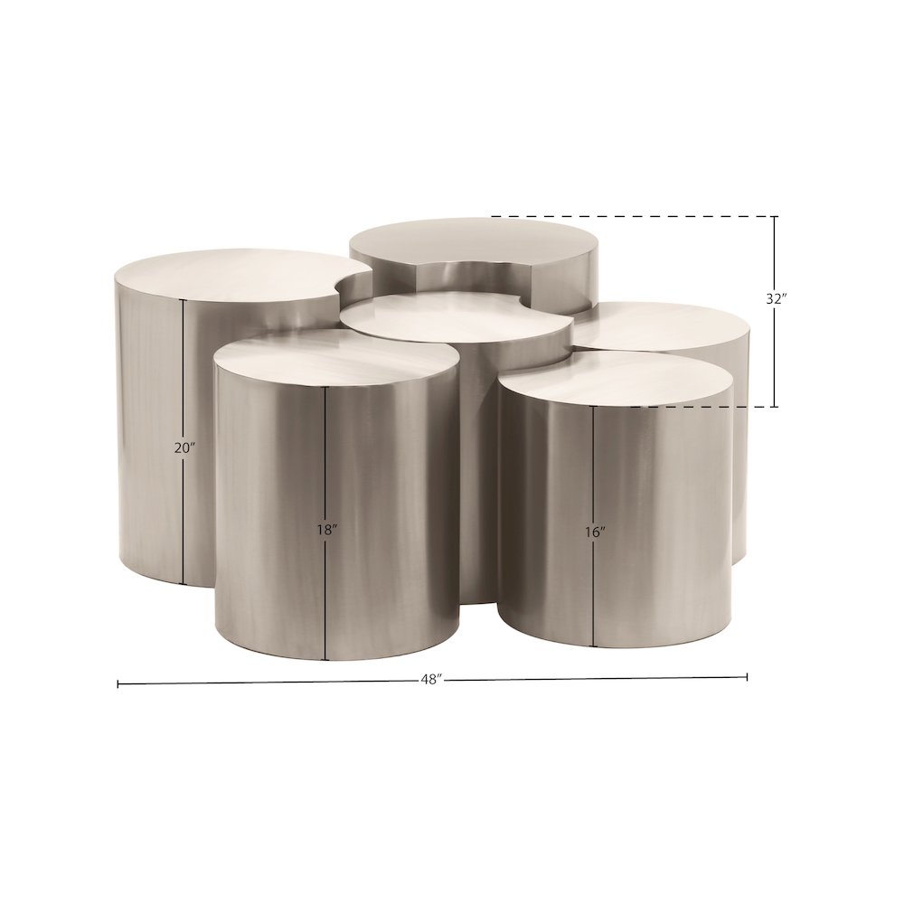 Dimple Silver Coffee Table