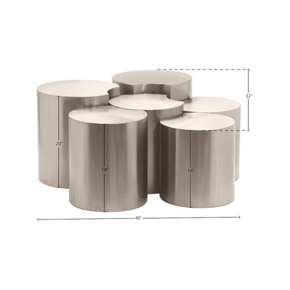 Dimple Silver Coffee Table