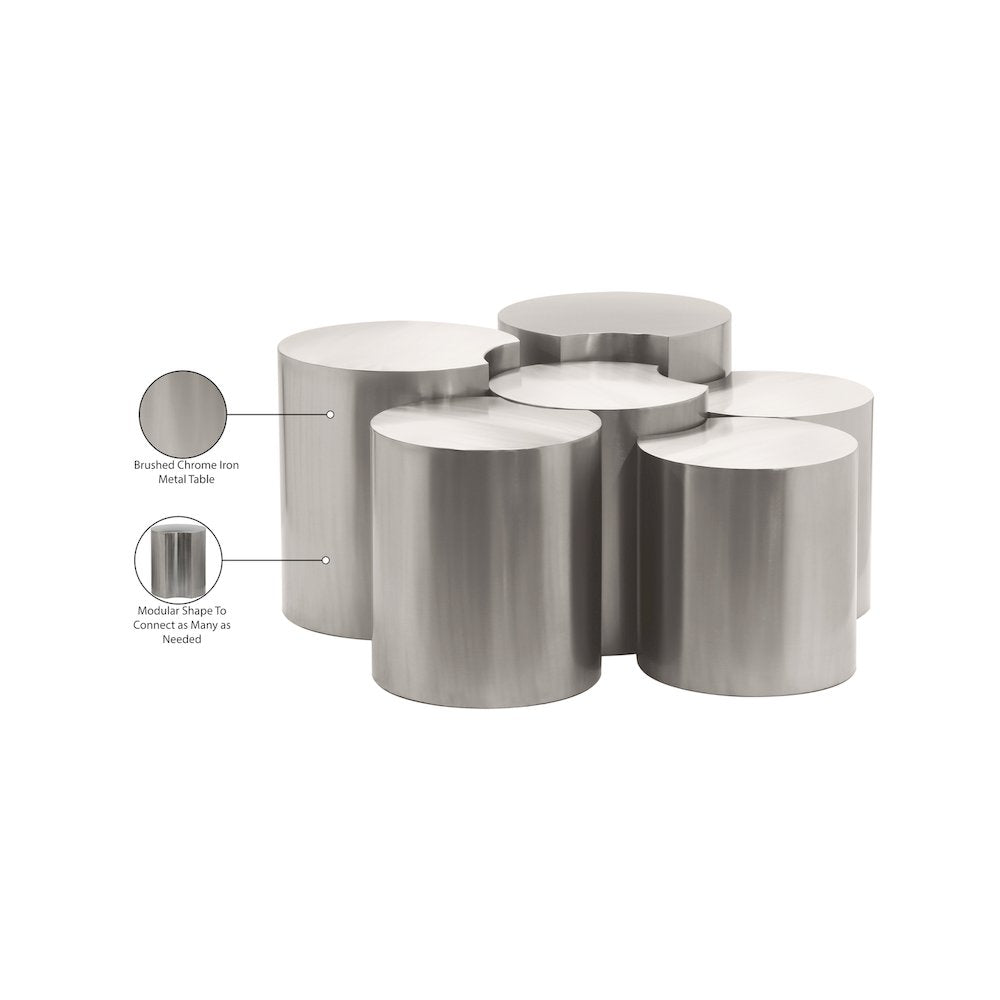 Dimple Silver Coffee Table