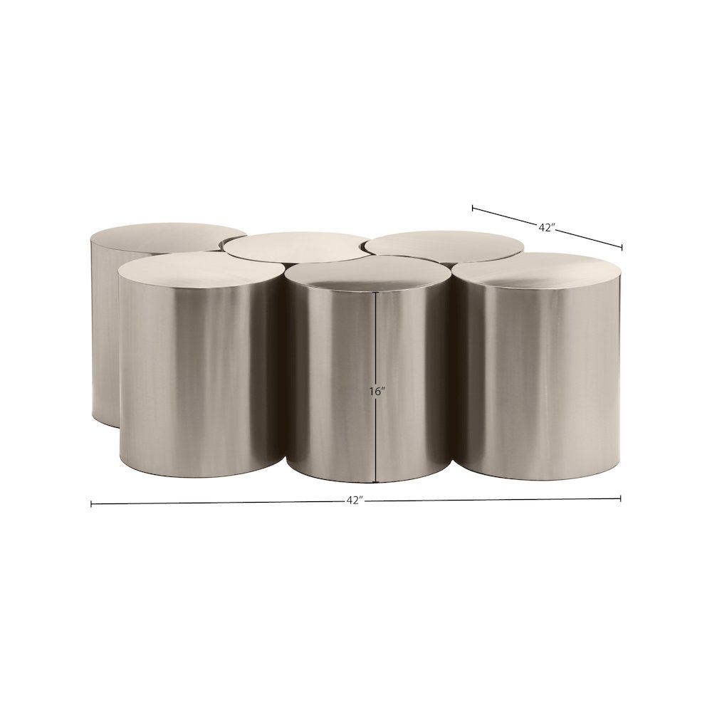 Dimple Silver Coffee Table