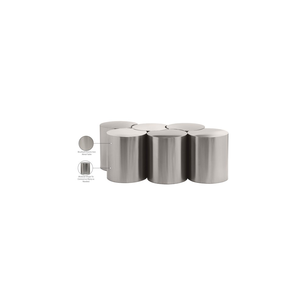 Dimple Silver Coffee Table