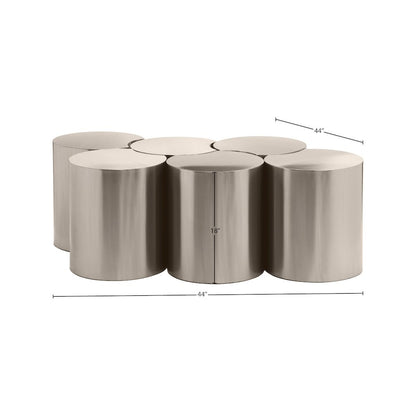 Dimple Silver Coffee Table