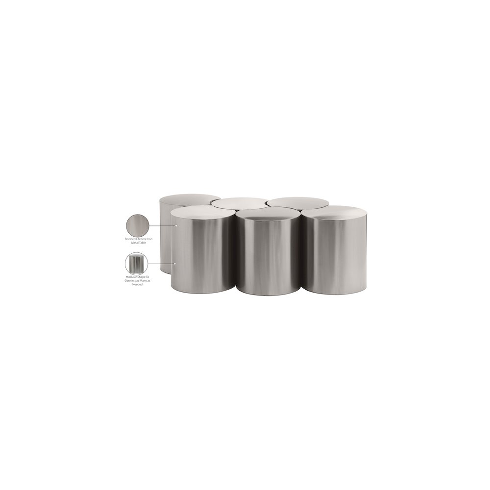 Dimple Silver Coffee Table