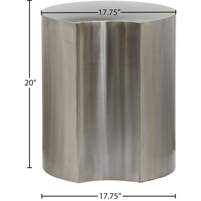 Dimple Silver End Table