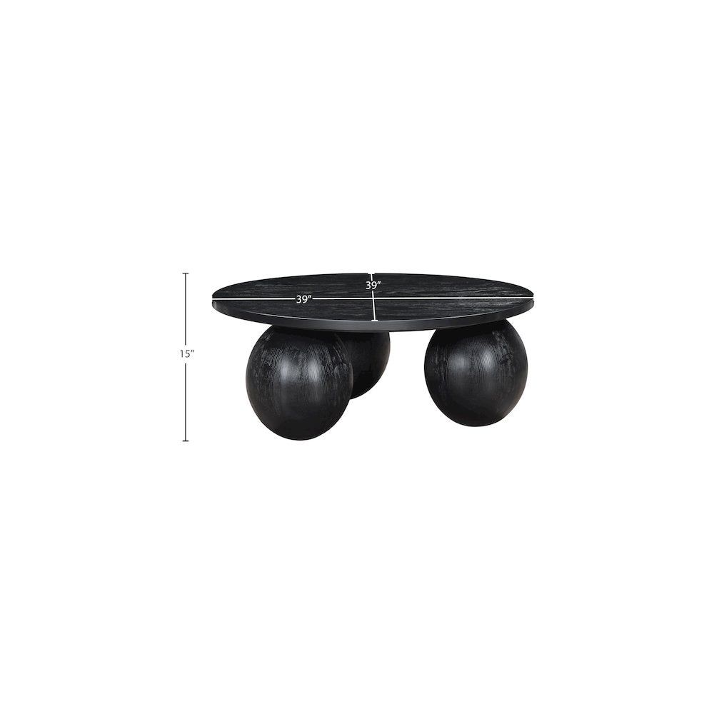 Fitch Black Oak Veneer Coffee Table