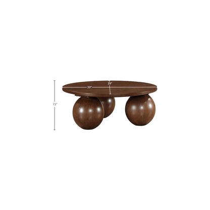 Fitch Brown Oak Veneer Coffee Table
