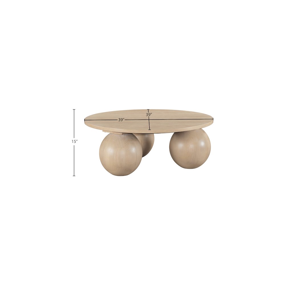 Fitch Natural Oak Veneer Coffee Table
