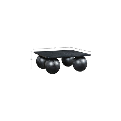Fitch Black Oak Veneer Coffee Table