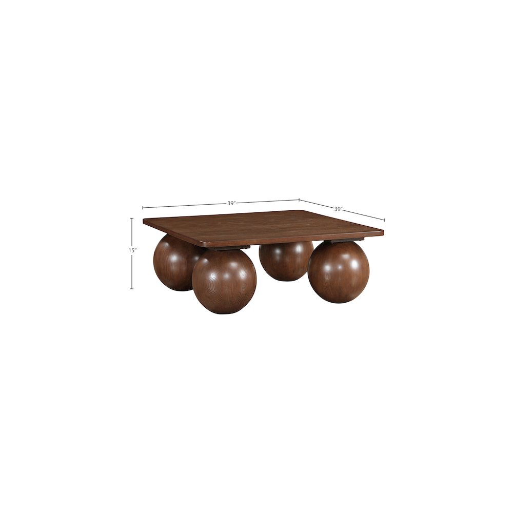 Fitch Brown Oak Veneer Coffee Table