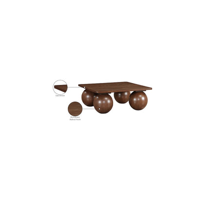 Fitch Brown Oak Veneer Coffee Table