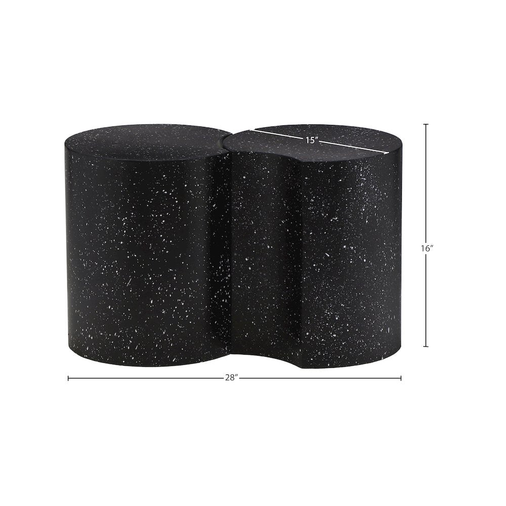 Dimple Black End Table