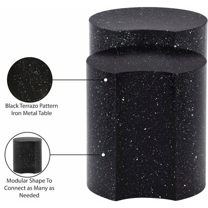 Dimple Black End Table