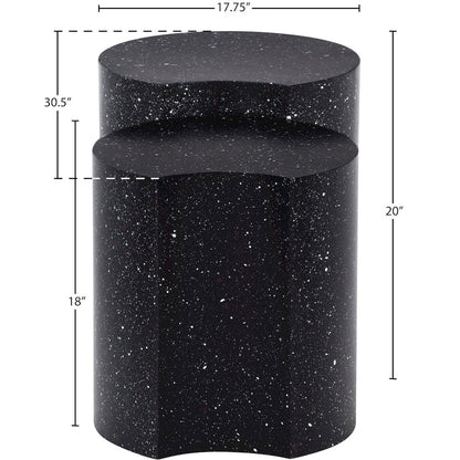 Dimple Black End Table