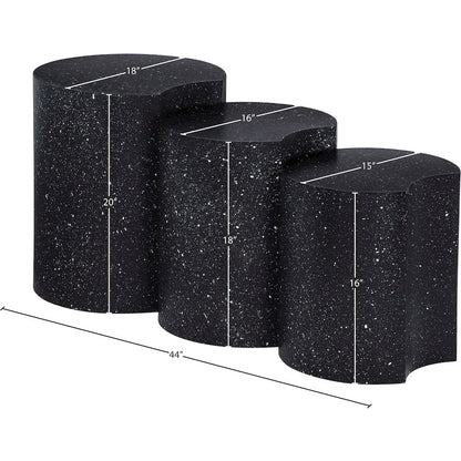 Dimple Black End Table