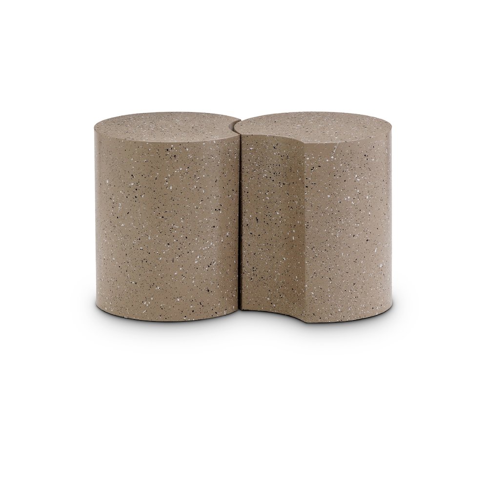 Dimple Taupe End Table