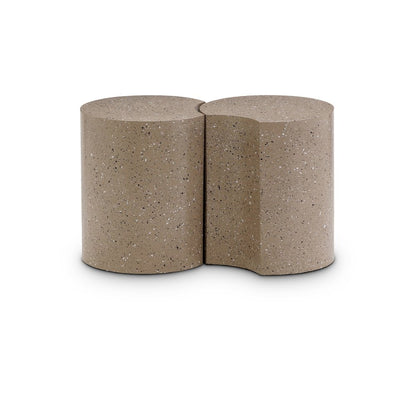Dimple Taupe End Table