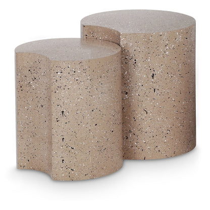 Dimple Taupe End Table