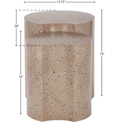 Dimple Taupe End Table
