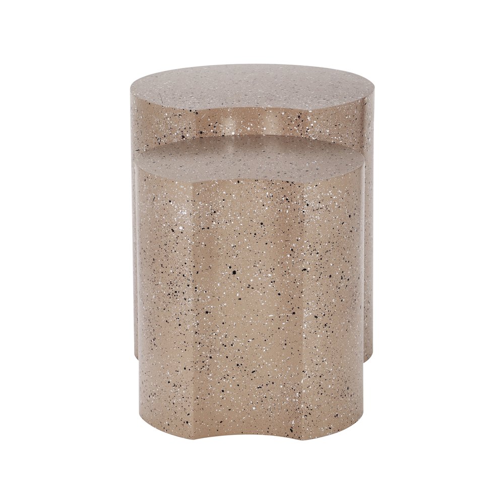 Dimple Taupe End Table