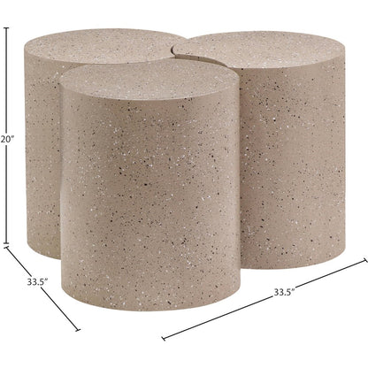 Dimple Taupe Coffee Table