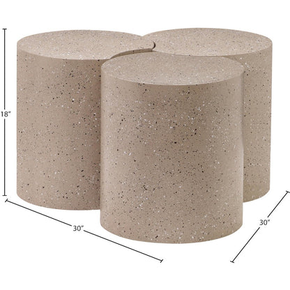 Dimple Taupe Coffee Table