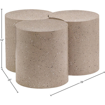 Dimple Taupe Coffee Table