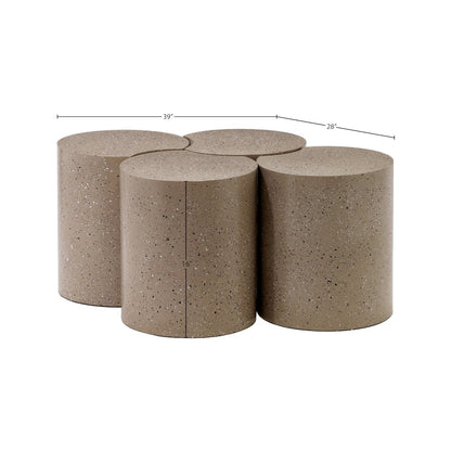 Dimple Taupe Coffee Table