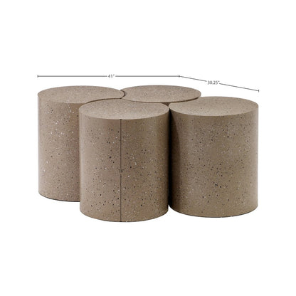 Dimple Taupe Coffee Table