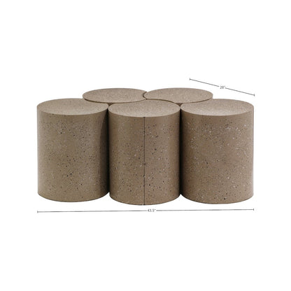 Dimple Taupe Coffee Table