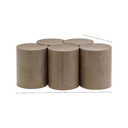 Dimple Taupe Coffee Table