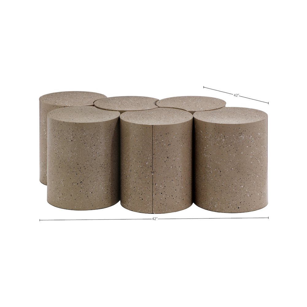 Dimple Taupe Coffee Table