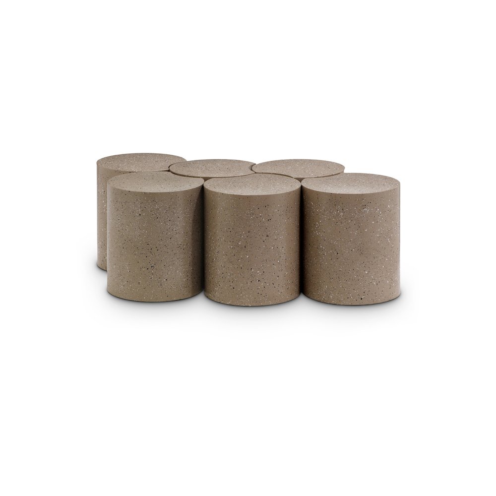 Dimple Taupe Coffee Table