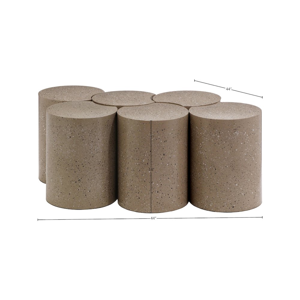 Dimple Taupe Coffee Table