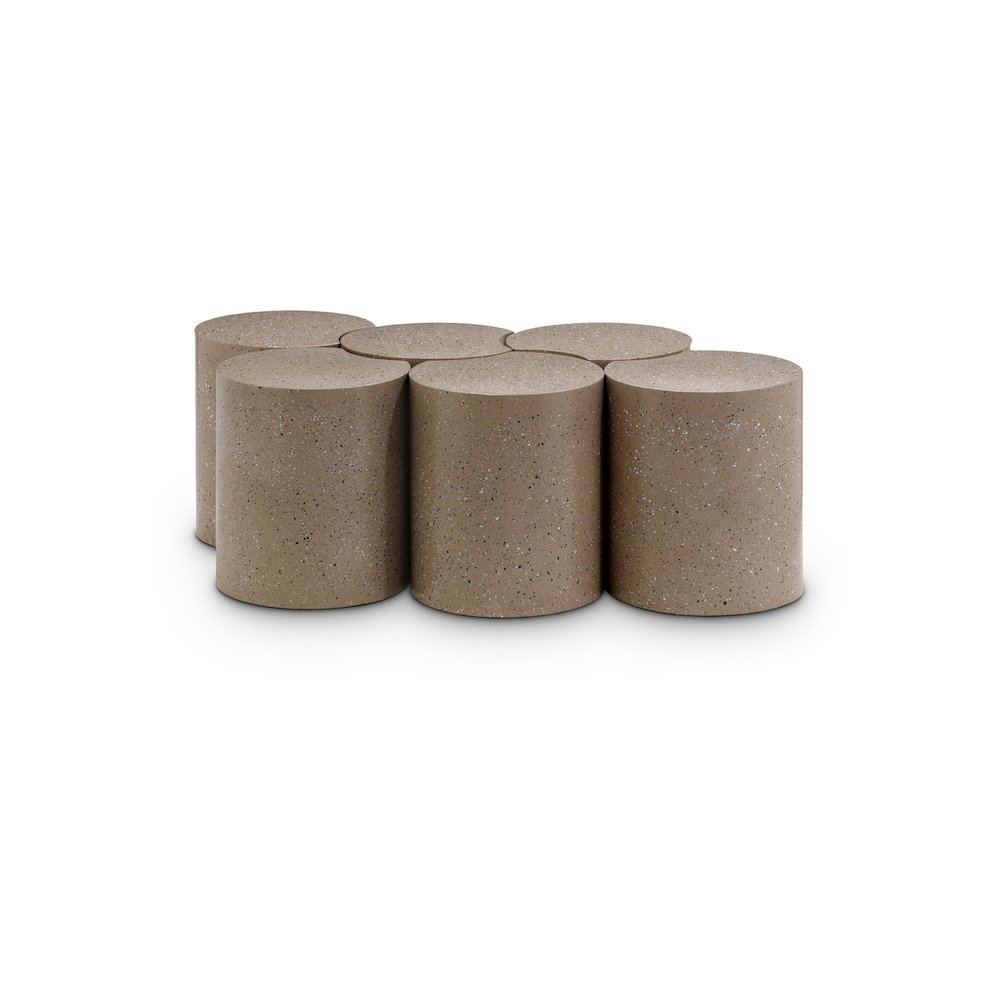Dimple Taupe Coffee Table