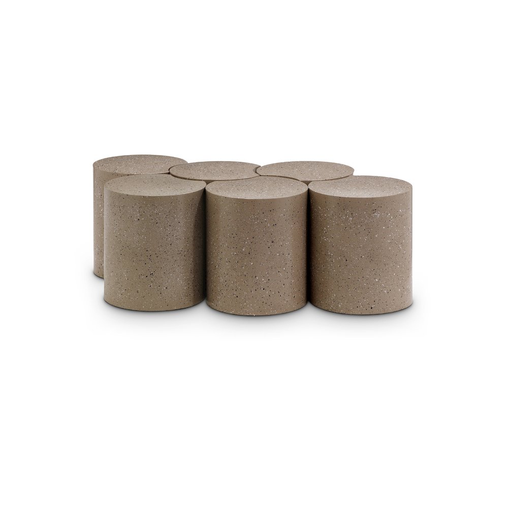 Dimple Taupe Coffee Table
