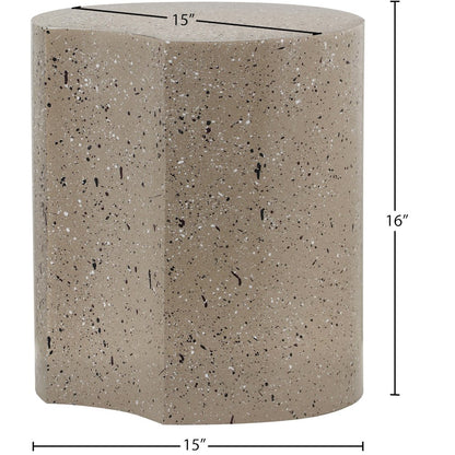 Dimple Taupe End Table