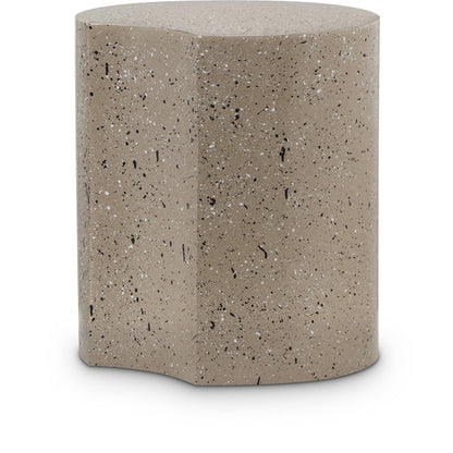 Dimple Taupe End Table