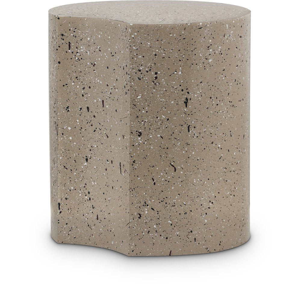 Dimple Taupe End Table