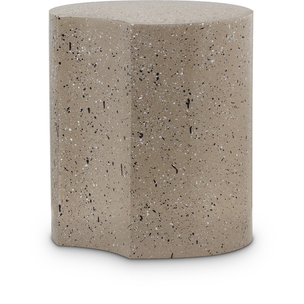 Dimple Taupe End Table