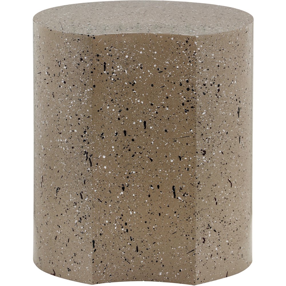 Dimple Taupe End Table