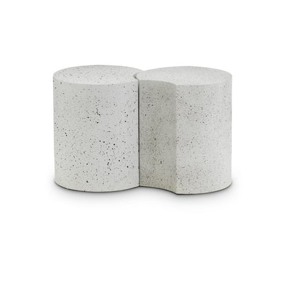 Dimple White End Table